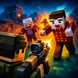 Blocky Zombie Gun Warfare 图标